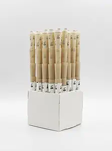 1 ¼ Pre-Rolled Paper Cones | 100ct Pack | Natural Unbleached Rolling Papers | Slow and Smooth Burning