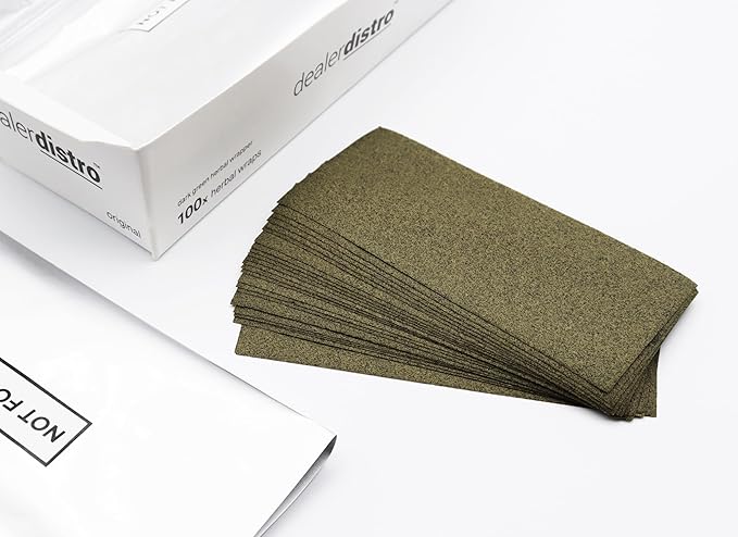 Natural Hemp Wraps | Bulk Packed Flat | 4 pouches with 25 wraps each | 100 wraps per box