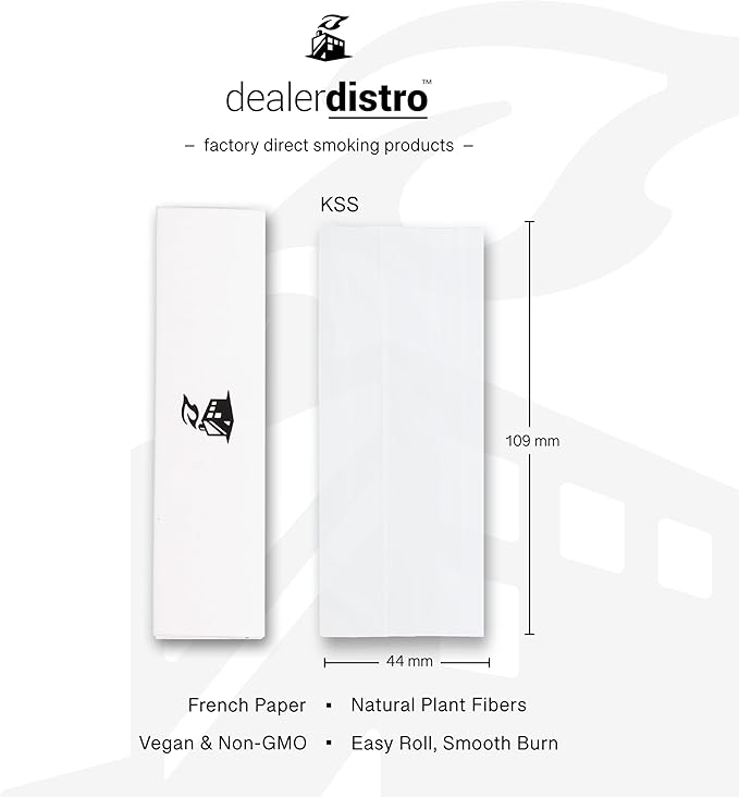King Slim Ultra Thin Rolling Papers | 24 booklets of 33 papers per booklet